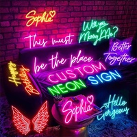 Winbo Dropshipping Free Design Custom Led Neon Light Enseigne lumineuse néon personnalisée pour chambre à coucher, fête d'anniversaire, maison