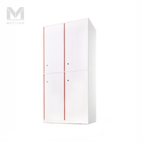 Casier de rangement de bureau pliable à double niveau en acier personnalisé, avec serrure à code/clé/combinaison, étagères réglables, durable