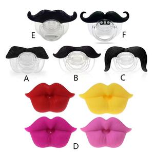 Sucette en silicone souple de nouvelle conception Youngs pour bébés de 0 à 12 mois, sans BPA, écologique, design lèvres de dessin animé - Product Image 5