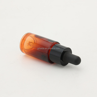 Flacon en verre de 15 ml brun et noir compte-gouttes compte-gouttes d'huile essentielle à prix compétitif pour sérum