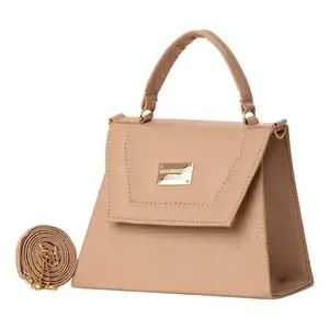 Bolso Bandolera Fana Selene Nude de 7 Pulgadas, Material PU Impermeable, Bolso de Hombro para Mujer para Maquillaje, Todas las Temporadas - Product Image 3