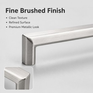 For Stainless Steel Decorative Drawer <b>Pulls</b> <b>Door</b> <b>Handles</b> for Wardrobe Kitchen Cabinet Furniture Design for Bedroom - Product Image 3