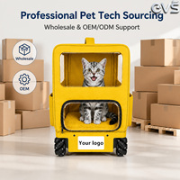 Poussette pour animaux de compagnie OVS imperméable, portable, moderne, grande capacité, innovante, robuste, avec système de suivi automatique