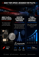Module récepteur BelinRC 750M RX 17dBm pour drone FPV, accessoires longue portée MINI
