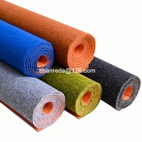 Tapis en velours de couleur orange Manderine avec support en caoutchouc, tapis d'entrée oléofuge, rouleau de tapis extérieur antidérapant résistant aux UV