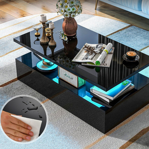 <span class=keywords><strong>Table</strong></span> <span class=keywords><strong>basse</strong></span> multifonction LED en gros |   <span class=keywords><strong>Table</strong></span> <span class=keywords><strong>basse</strong></span> de salon de luxe avec finition blanche brillante UV - Product Image 2