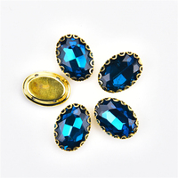 Neue Stil Säumen Spitze Klaue 4 Löcher Nähen Auf Stein 10X14Mm 13X18Mm Oval Strass Kristall Glas Diamant Für Kleidung Schuhe kleid