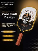 Raquette de pickleball thermoformée en fibre de carbone T700 Gen5 avec noyau EPP Boom, édition limitée Skull, raquette Core Pro, vente en gros OEM
