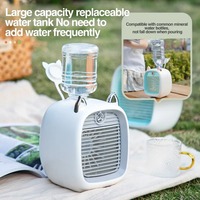 NOUVEAU Ventilateur Rafraîchisseur d'Air Portable USB Mini avec 3 Vitesses, Diffuseur d'Air, Humidificateur et Purificateur à Pulvérisation pour Voiture et Maison