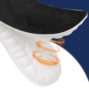 5 Pairs Breathable Cotton Insoles White High Elasticity Soft <b>Cushion</b> Deodorant Shock Absorbing Arch Support Shoe <b>Pads</b> Unisex - Product Image 6