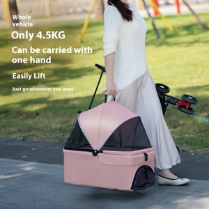 IATA Certificado Ultraligero <span class=keywords><strong>Avión</strong></span> Aluminio Mascota Cochecito de viaje Desmontable Aerolínea Portador Plegable Ligero para - Product Image 2