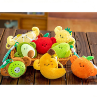Porte-clés en peluche mignon en forme de fruits (banane, pomme, avocat) – Vente en gros, fabricant personnalisé, breloque de sac, cadeaux pour enfants