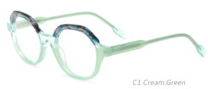 New thời trang cổ điển đầy đủ khung màu xanh quang Acetate kính mắt gương thuộc tính quang học Hot Bán trẻ em ngoài trời phong cách - Product Image 5