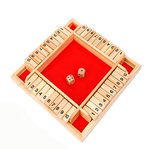 Classico 4-face legno chiuso scatola dadi gioco <span class=keywords><strong>da</strong></span> <span class=keywords><strong>tavolo</strong></span> per adulti e bambini per Pub Board Gaming - Product Image 3