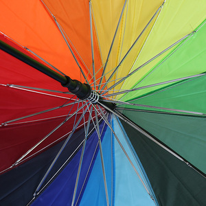 CHUVABAND Paraguas a prueba de lluvia para mujer de 21 pulgadas, 16K, fuerte, recto y multicolor, arcoíris para regalos de negocios, sombrilla al por mayor - Product Image 4