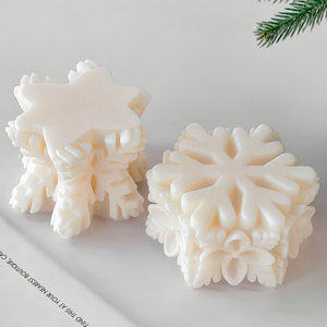 Molde de Silicona para Velas con Forma de Copo de Nieve Navideño, para Decoración, Aromaterapia, Manualidades 3D, No Tóxico y Ecológico, Venta al Por Mayor - Product Image 4