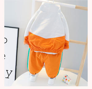 Conjunto Deportivo Informal de Otoño 2020, Venta al por Mayor, Manga Larga, con Cierre y Letras, Ropa para Bebés, Niños y Niñas - Product Image 6