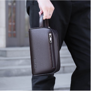 2025新款时尚男士手包密码锁防Pu皮革潮包大容量商务男士手包 - Product Image 2