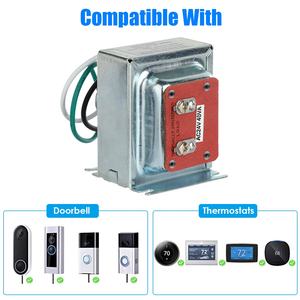 Transformateur de <span class=keywords><strong>thermostat</strong></span> et de sonnette 24V 40VA, <span class=keywords><strong>alimentation</strong></span> compatible avec les thermostats <span class=keywords><strong>Nest</strong></span>, Ecobee, Sensi et Honeywell, <span class=keywords><strong>Nest</strong></span> - Product Image 2