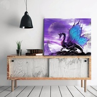 Kit de peintures diamant, dessin animé d'animaux colorés, libellule, Dragon, pour enfants, Art 5D, nouvelle collection