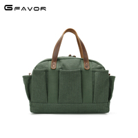 Nouveau Designer Faible QUANTITÉ MINIMALE DE COMMANDE Logo Personnalisé Concepteur Sac Grande Capacité Sac Fourre-Tout En Toile Outils À Main