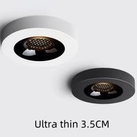 Lámpara de Techo LED de 9w, Diseño Moderno para Interiores, 110v 220v, Ultrafina, Antideslumbrante, de Superficie, para Hogar y Centros Comerciales