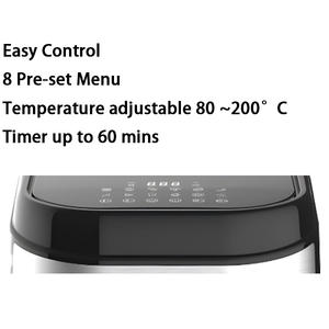 หม้อทอดไร้น้ำมันไฟฟ้าดิจิตอล ดีไซน์คลาสสิคใหม่ ปี 2026 พร้อมเคลือบซิลิโคน ความจุ 6.1-8.0 ลิตร สำหรับใช้ในครัวเรือนและโรงแรม - Product Image 5