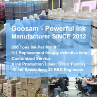 Encre d'impression textile GOOSAM 1000ML pour imprimante DTG Polyprint Texjet PLUS Advanced
