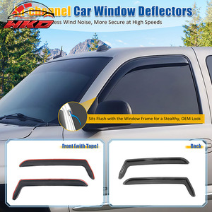 Déflecteurs de fenêtre latéraux en acrylique pour Jeep Wrangler 97-06, 2 pièces - Product Image 2