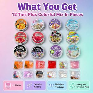 <b>Jelly</b> <b>Clear</b> Slime Putty Toy Soft Elastic Relaxing Christmas Stocking Stuffer Private Label Retail Window Refill - Product Image 3