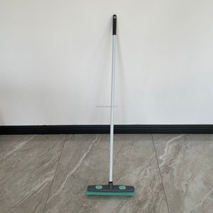 Qingle-escoba de cerdas suaves TPR <span class=keywords><strong>Amazon</strong></span>, cepillo de goma para quitar pelo de mascotas, escoba de suelo con mango de 3 secciones - Product Image 6