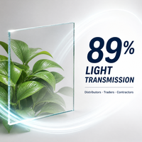Plaque en polycarbonate massif transparent UNQ 10 ans de garantie, 1 mm 2 mm, pour signalétique publicitaire, sérigraphie, fourniture directe usine