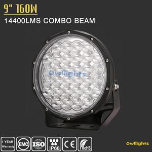 Phares antibrouillard LED à haute intensité <span class=keywords><strong>de</strong></span> 9 pouces rond 160W 4x4 lumière du jour LED blanche feux <span class=keywords><strong>de</strong></span> conduite - Product Image 2