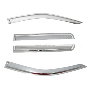 Visera Cromada para Ventanilla y Deflector de Lluvia, Pieza Exterior para <span class=keywords><strong>Mitsubishi</strong></span> <span class=keywords><strong>L200</strong></span> 2016 2017 2018 <span class=keywords><strong>2019</strong></span> 2020 2021 2022 2023 - Product Image 3