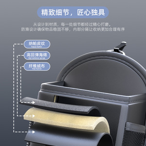 Sac de rangement pour aérateur de voiture en cuir noir imperméable avec fermeture éclair pour organisateurs de voiture - Product Image 3