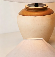 Vintage Wabi Sabi Tarzı El Yapımı Seramik Kavanoz LED Otel Konaklama Evi Oturma Odası Seramik Dekorasyon Masa Lambası