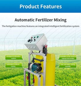 Machine intégrée d'apport d'eau et d'engrais en acier inoxydable, fonctionnement manuel simple, machine de fertilisation monocanal - Product Image 4