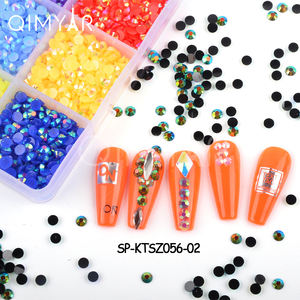 <span class=keywords><strong>Strass</strong></span> AB en résine pour ongles, paillettes colorées, à dos plat, accessoires pour décorations 3D pour <span class=keywords><strong>Nail</strong></span> <span class=keywords><strong>Art</strong></span>, 2/3/4mm - Product Image 3