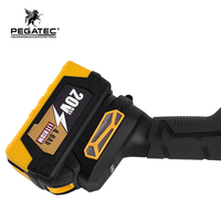 Meuleuse d'angle sans fil industrielle PEGATEC 20V, sans balais, 0-8500 tr/min, PT10012, kit de charge rapide, coupe/martelage/polissage des métaux