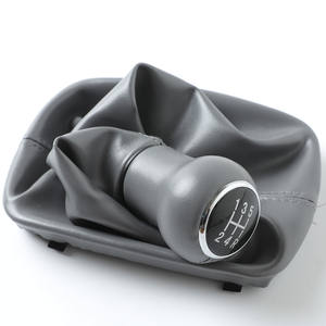 Poignée de levier de vitesse en cuir FUXIN 5/6 vitesses pour Audi A6, compatible avec les modèles européens - Product Image 4