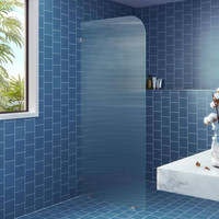 Cabine de douche Verre cannelé Cadre en aluminium Cabine de douche Hot Selling Good Design Porte de douche