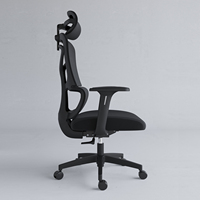 Chaise de bureau ergonomique pivotante en maille de qualité réglable en hauteur, mobilier commercial, chaise de personnel