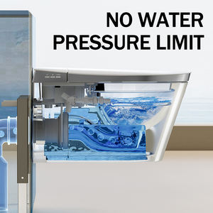 Inodoro de Diseño Moderno, Inodoro Moderno de <span class=keywords><strong>Pared</strong></span>, Inodoro Suspendido sin Borde, Artículos Sanitarios para Hotel - Product Image 4