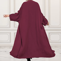 Yuxi 2025 CEY confortable Robe et Cardigan ensemble tissu doux Abaya pour les femmes musulmanes nouveaux accessoires de vêtements traditionnels