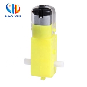 Boîte de vitesses à double arbre en plastique jaune en gros, engrenage 1:48, moteur micro DC électrique TT130 - Product Image 1