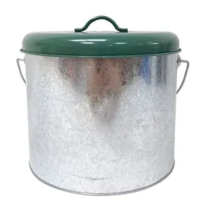 Jiangmen Stad Hot Selling Gegalvaniseerd Staal Metalen Indoor Keuken Aanrecht Rechthoek Caddy Voedsel Waster Compost Bin