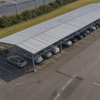Abri de voiture métallique, kit de carport métallique, abri de voiture, abris de stationnement pour voitures, structure en acier, prix usine
