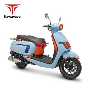 Scooter à essence rétro Kawavave 125cc, cyclomoteur classique <span class=keywords><strong>vintage</strong></span> au design moderne, moto homologuée pour la route et économe en carburant - Product Image 1