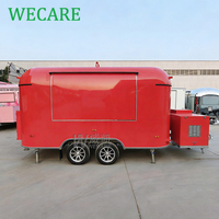 Remorque alimentaire WECARE entièrement équipée pour la vente de glaces, café, pâtisseries, pizzas, grillades, fast-food, bubble tea, avec cuisine complète