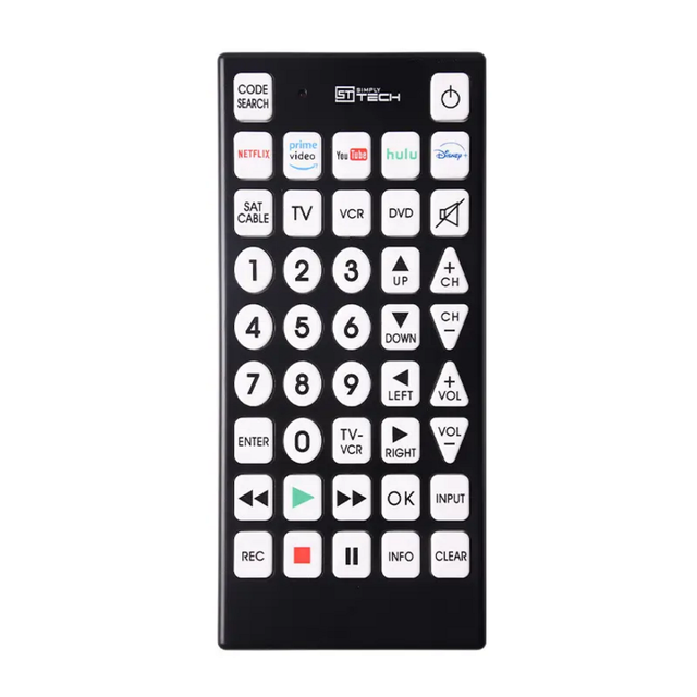 American Market Blind Big Key Button Smart Universal LCD TV DVD VCR TV Remote Control